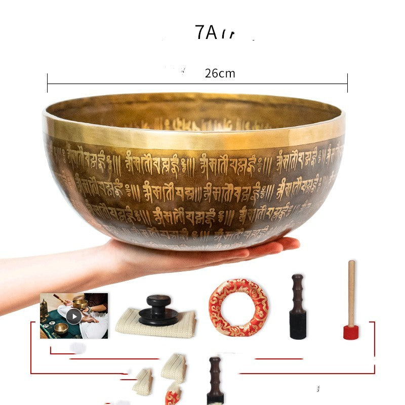 Nepal Handmade Sanskrit Bowl