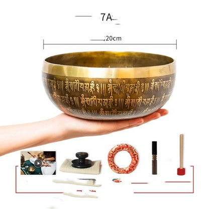 Nepal Handmade Sanskrit Bowl