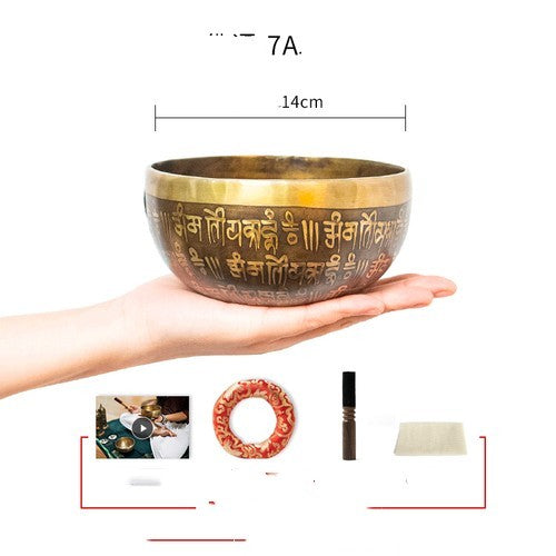 Nepal Handmade Sanskrit Bowl