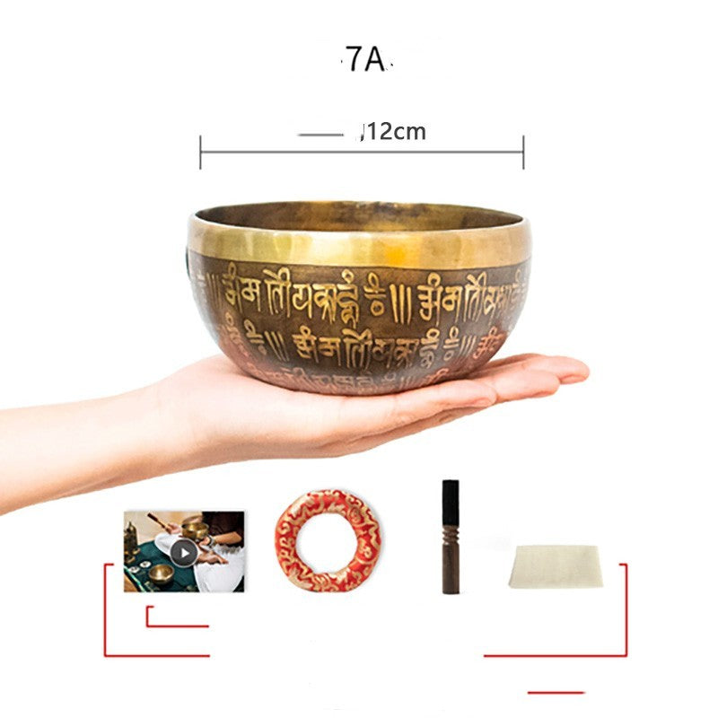 Nepal Handmade Sanskrit Bowl