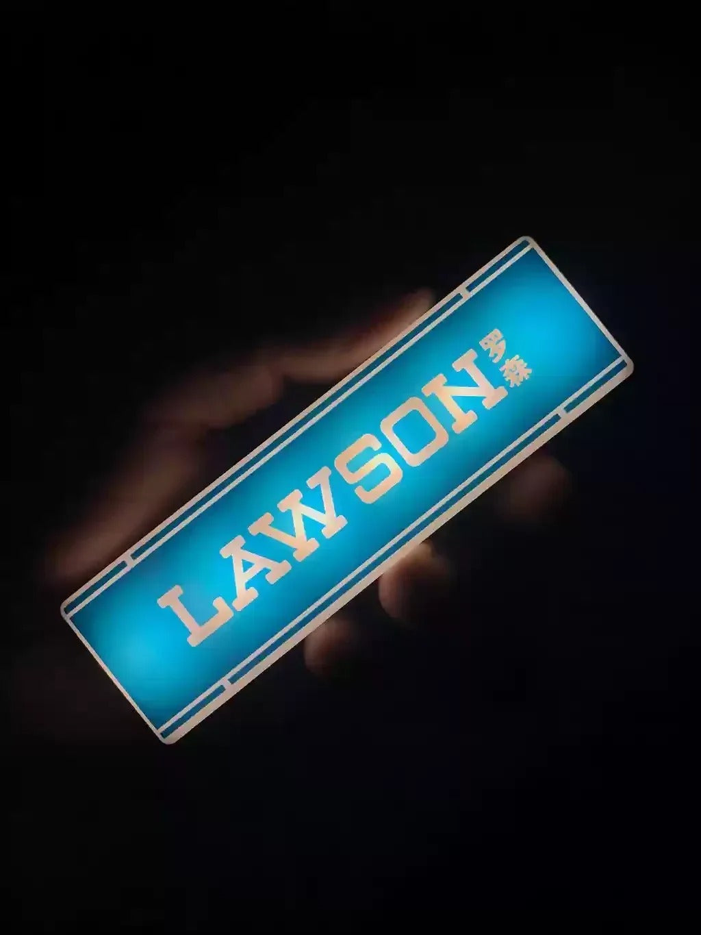 Creative Magnetic 3D Refrigerator Sticker Convenience Store Light Sign Model Decoration 711 Luminous Light Box Mini Display Board