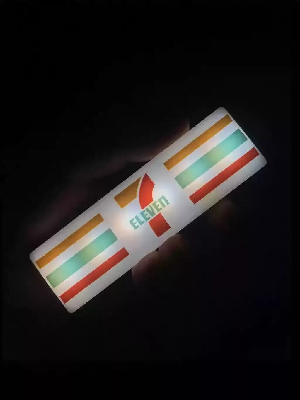 Creative Magnetic 3D Refrigerator Sticker Convenience Store Light Sign Model Decoration 711 Luminous Light Box Mini Display Board